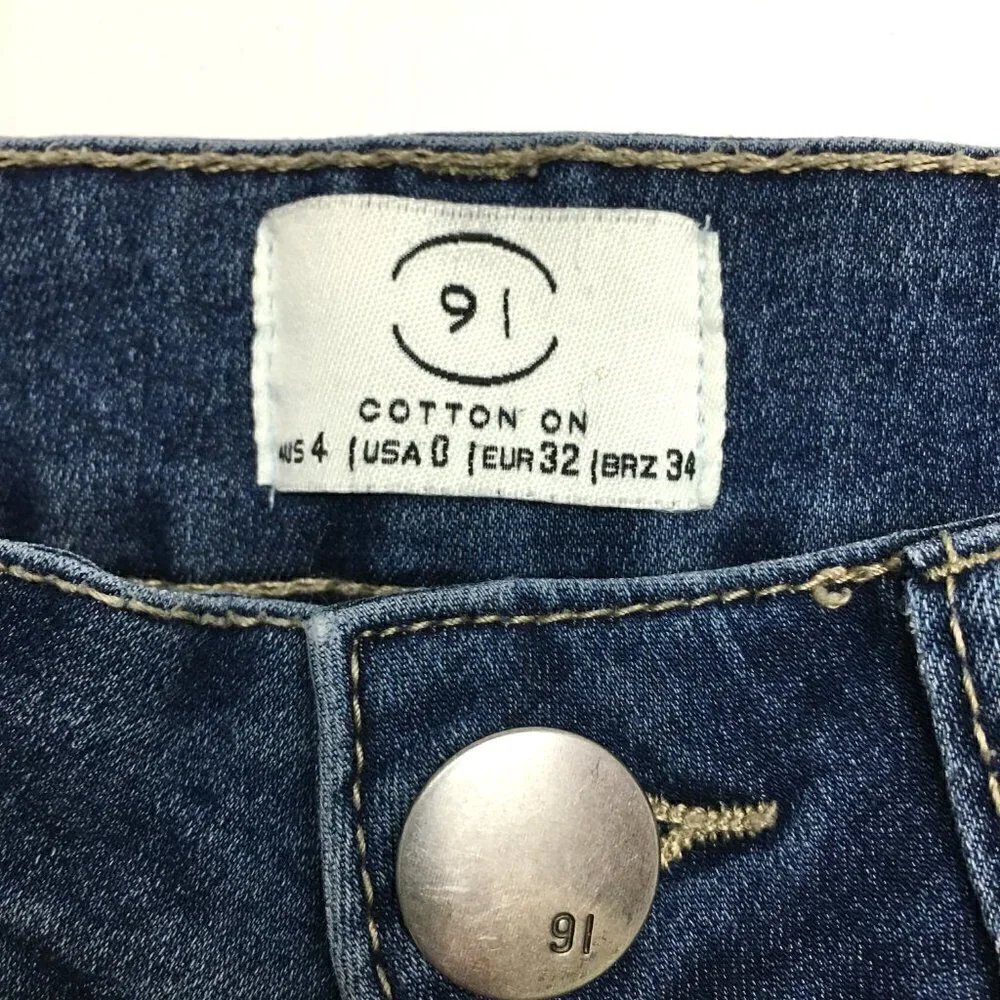 Cotton On Women's Jeans Mid Rise Jegging Stretchy size 0 length 28